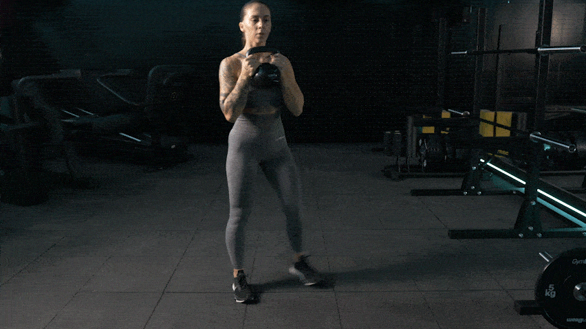 Kettlebell side lunge