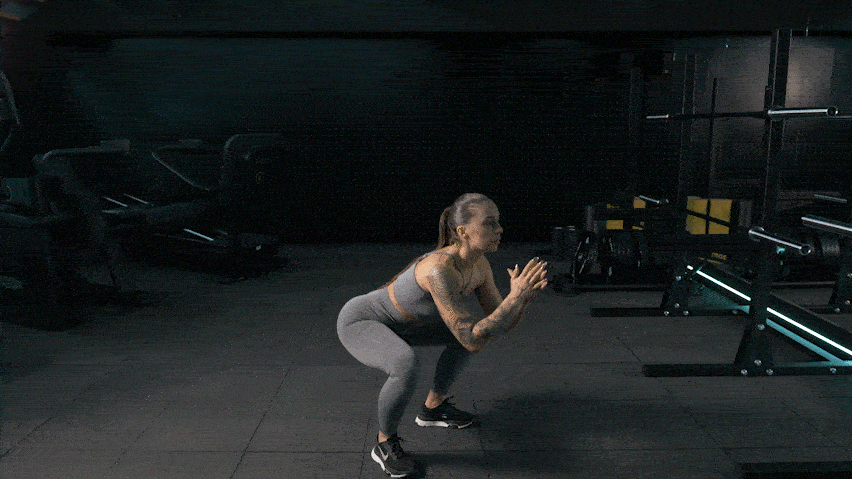 Jumping air squat