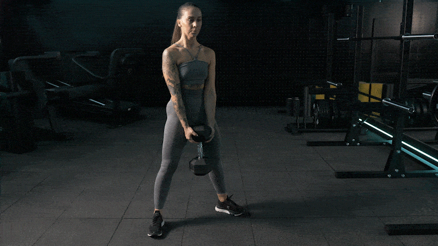 Dumbbell sumo squat