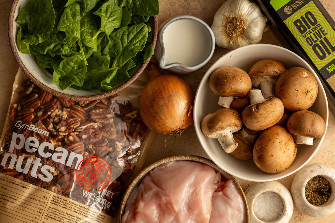 Piept de pui cu ciuperci - ingrediente Piept de pui cu ciuperci - ingrediente