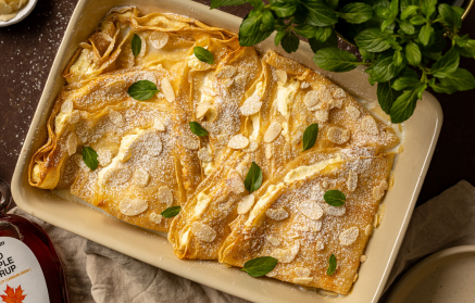 Rețetă fitness: Clătite cu brânză quark la cuptor