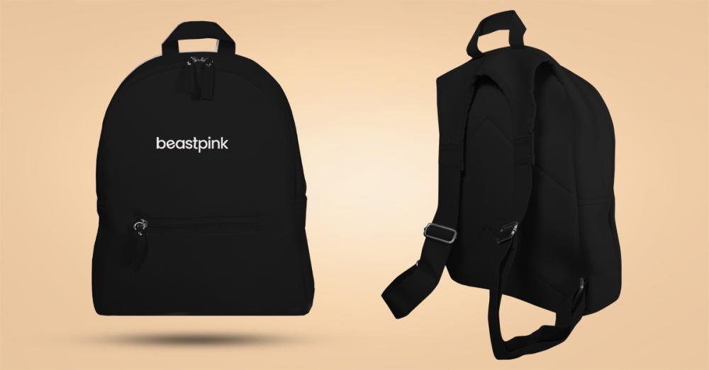 Rucsac Bliss negru - BeastPink