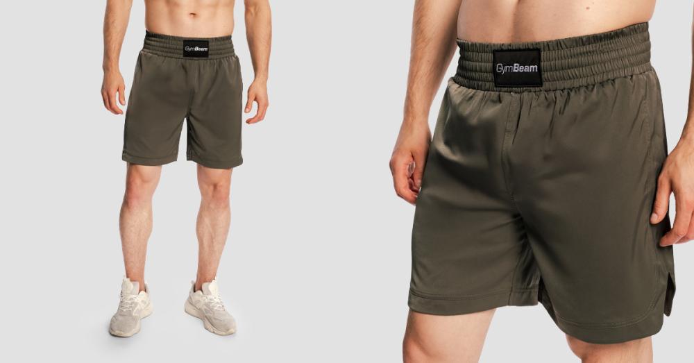 Box Combat Shorts Olive Grey - GymBeam