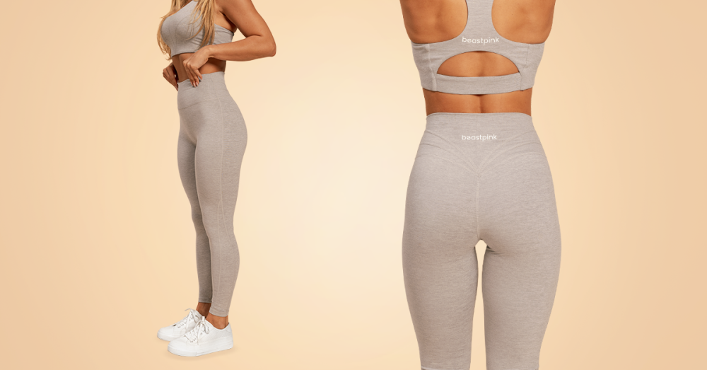 Colanți pentru femei Sense Grey - BeastPink