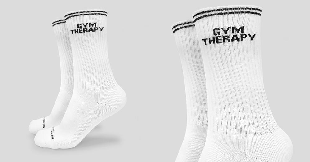 Șosete Gym Therapy White - GymBeam