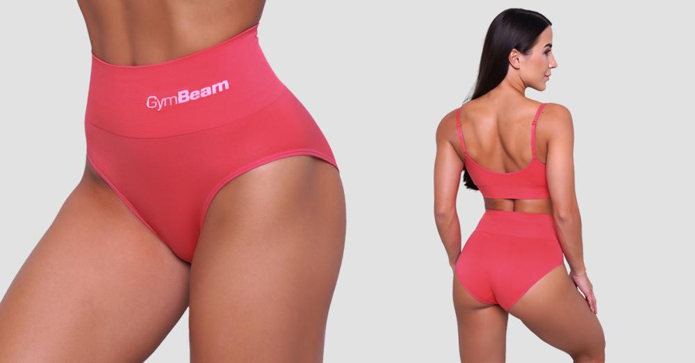 Chiloți Highrise 2Pack Pink - GymBeam 