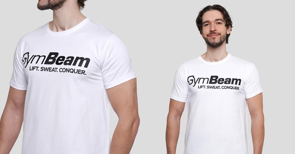 Tricou Lift White - GymBeam