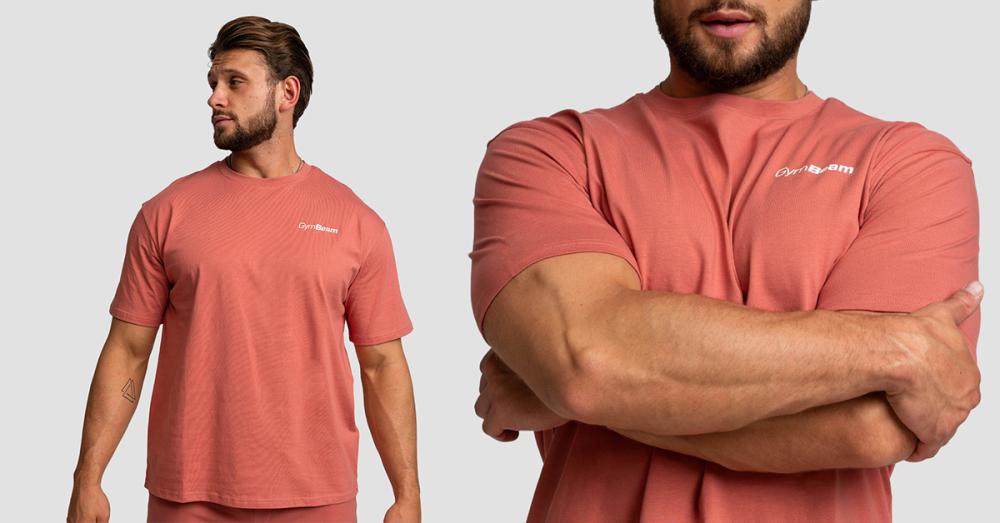 Tricou Oversized Limitless Cinnamon - GymBeam