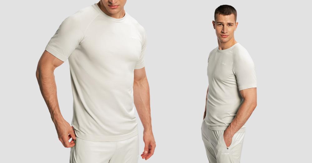 Tricoul de alergare pentru bărbați Pulse X Gray - GymBeam