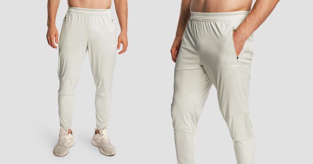 Pantaloni de alergare pentru bărbați Pulse X Gray - GymBeam
