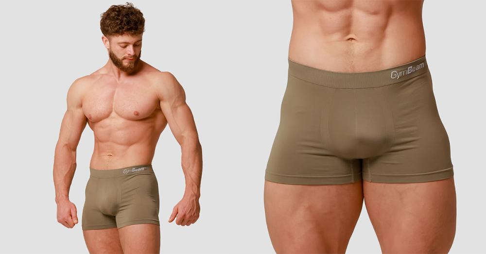 Boxeri pentru bărbați Seamless 2Pack Army - GymBeam 