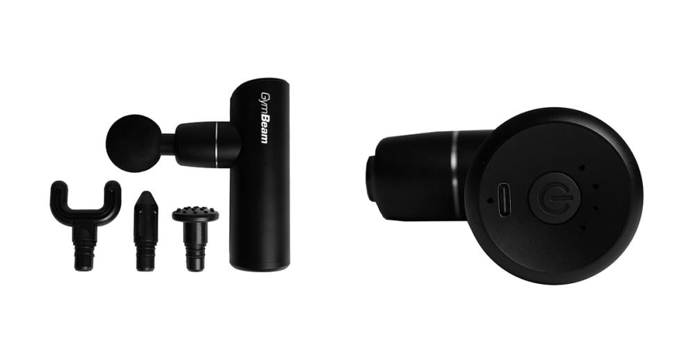 Mini pistol de masaj Black - GymBeam