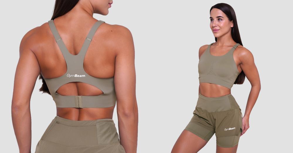 Sutien sport pentru alergare Pulse Vetiver - GymBeam