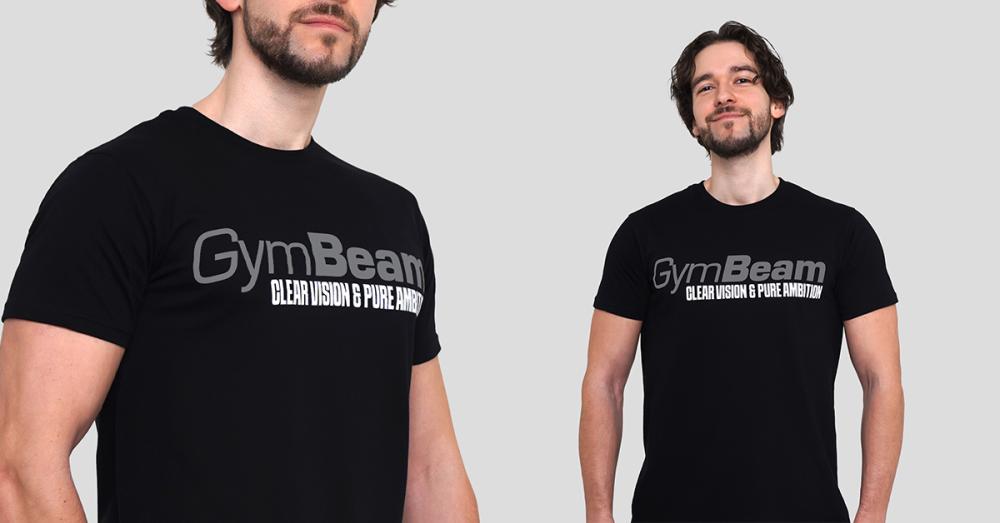Tricou Pure Ambition Black - GymBeam