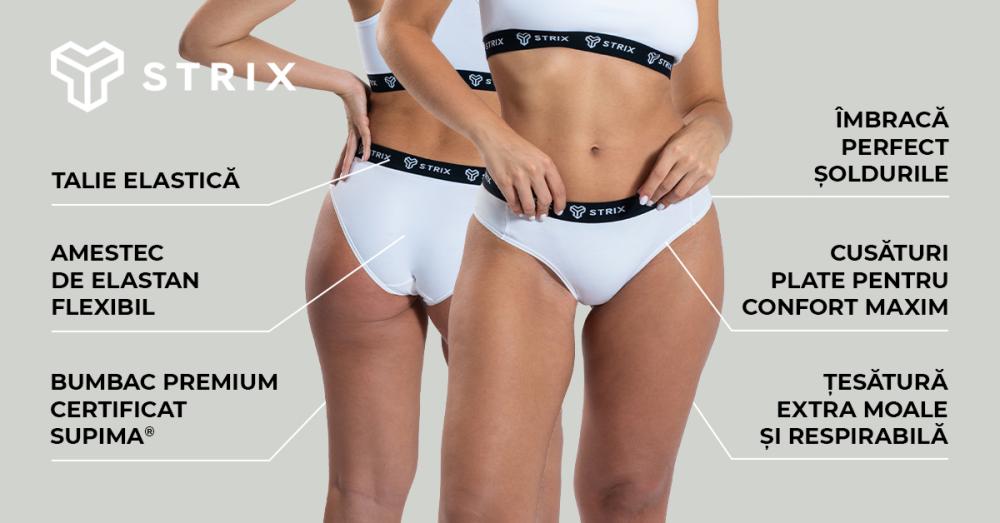 Chiloți Essential Briefs 2Pack White - STRIX 