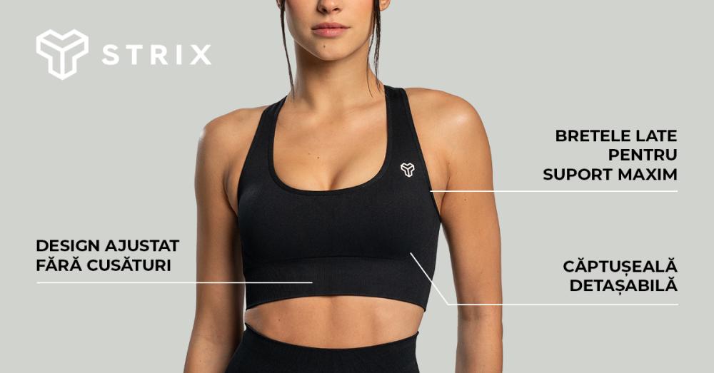 Sutien sport Seamless Black - STRIX