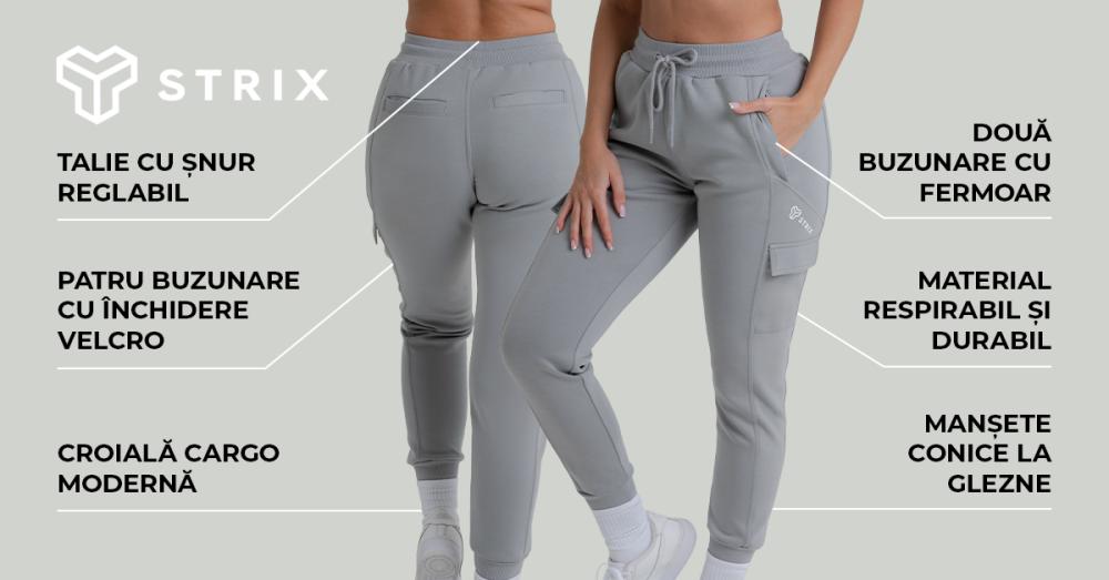 Pantaloni sport pentru femei ZOA Smoke - STRIX