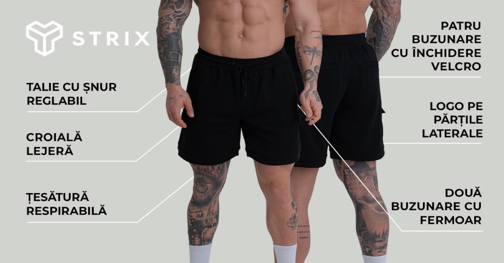 Pantaloni scurți ZOA Black - STRIX