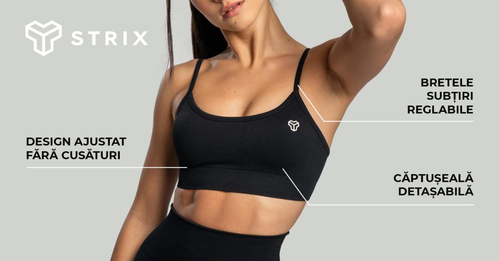 Sutien sport Seamless String Black - STRIX
