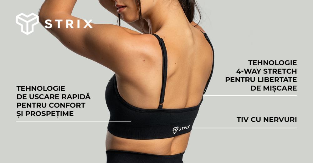 Sutien sport Seamless String Black - STRIX