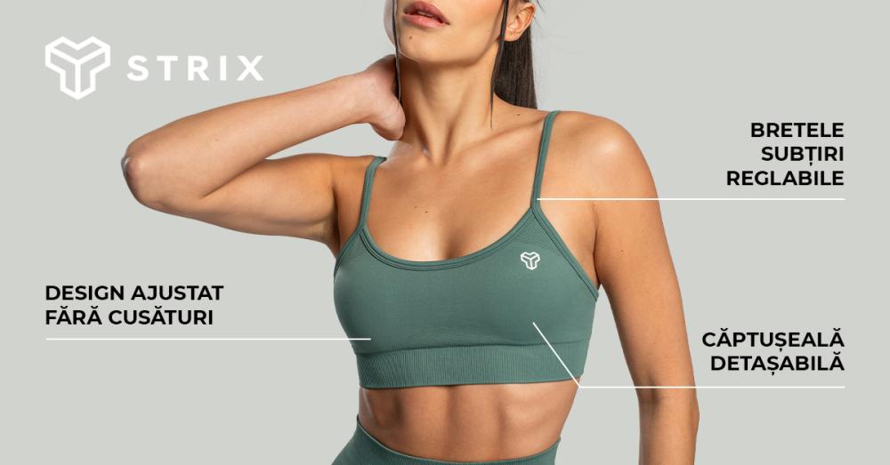 Sutien sport Seamless String Moss - STRIX