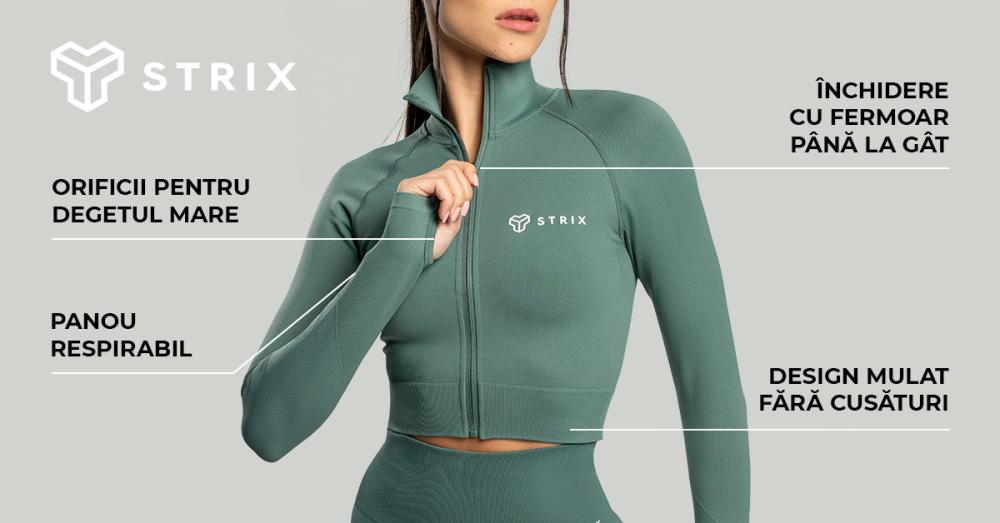 Top pentru femei Cropped Seamless Moss - STRIX