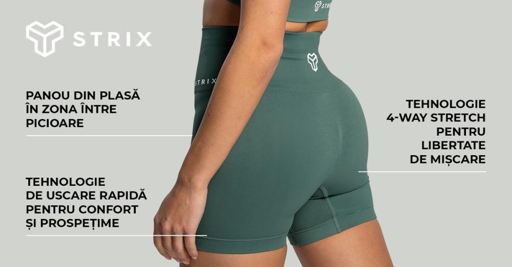 Pantaloni scurți pentru femei Seamless Moss - STRIX