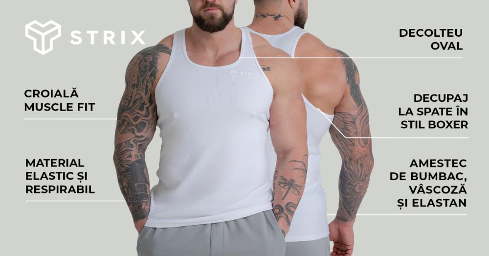 Maiou Ribbed White - STRIX