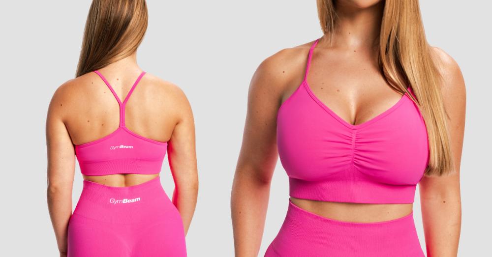Sutien Sport Seamless Sculpt Rose - GymBeam