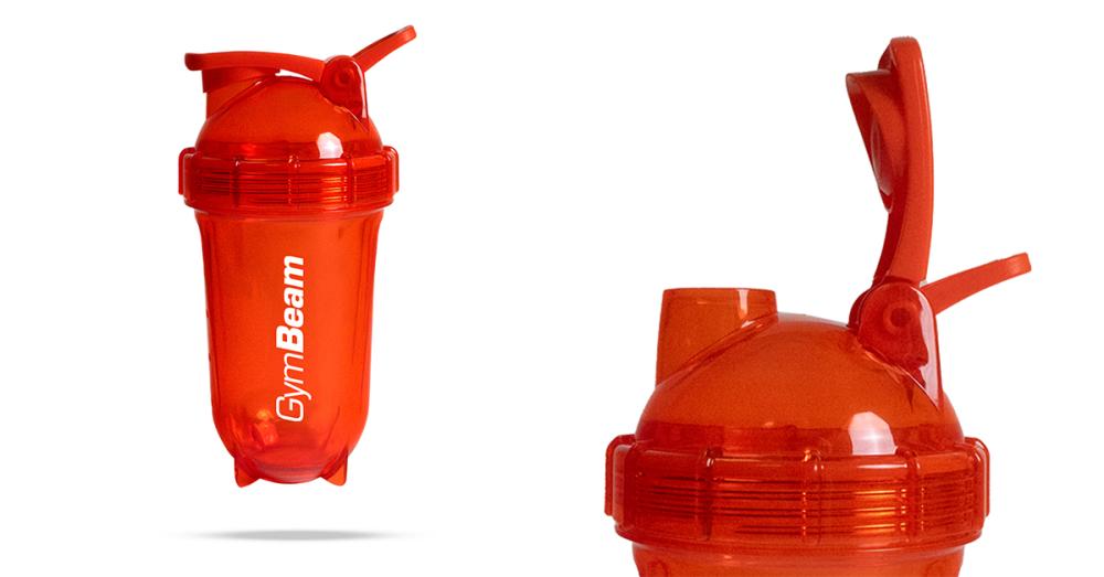 Shaker Tritan Clear Orange 500 ml - GymBeam