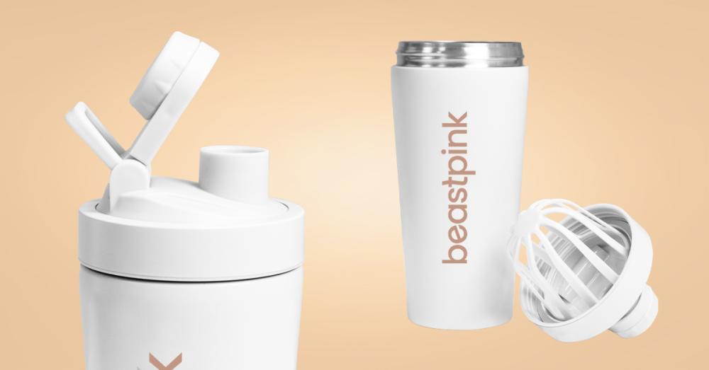 Shaker Steel 650 ml White - BeastPink
