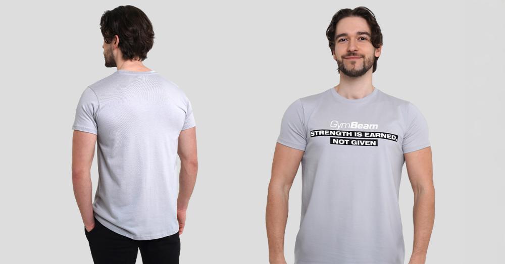 Tricou Strength Pacific Grey - GymBeam