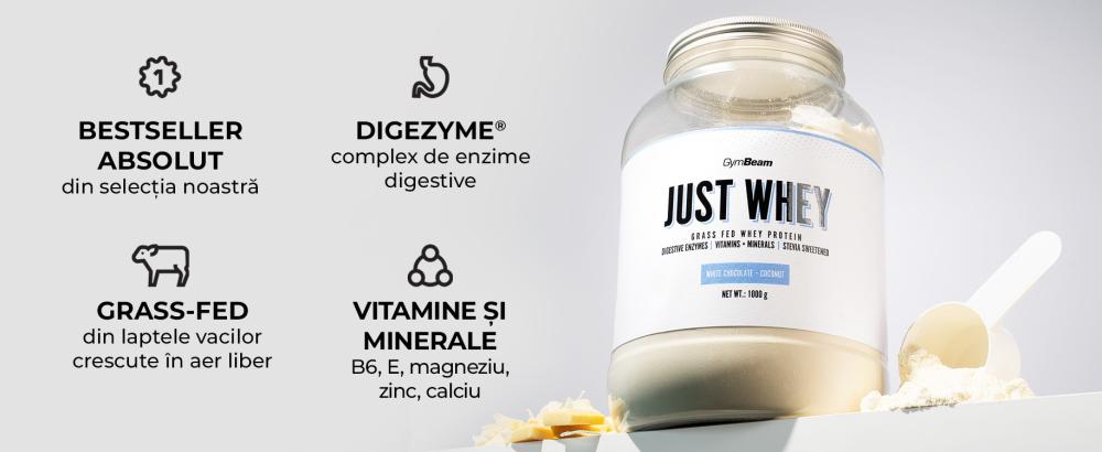 Cea mai bună proteină Grass-Fed - Just Whey - GymBeam