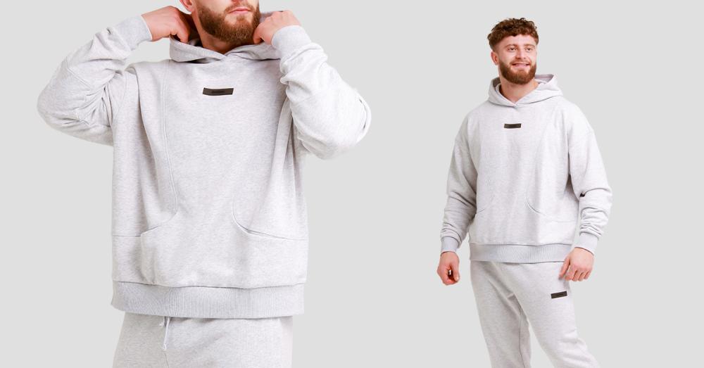 Unity Hoodie Grey - GymBeam