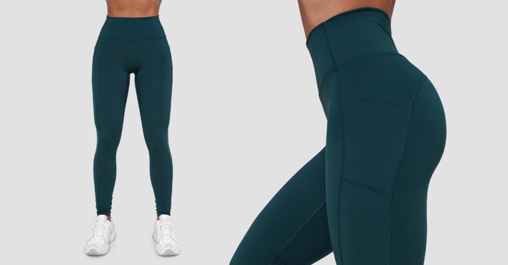 Colanți pentru femei Ignite Dark Green - GymBeam
