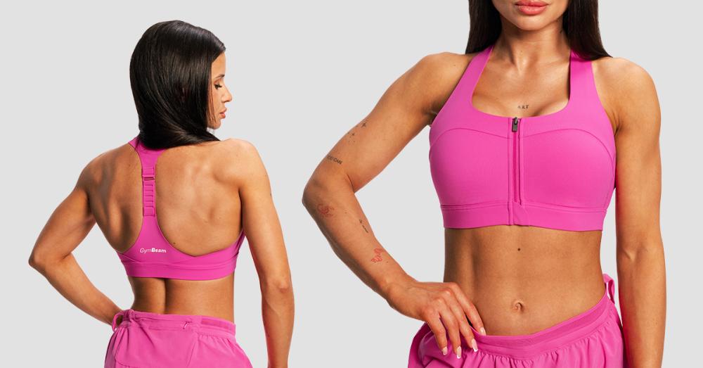 Sutien sport de alergare pentru femei Pulse X Purple - GymBeam