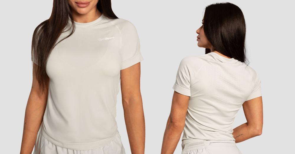 Tricoul de alergare pentru femei Pulse X Gray - GymBeam