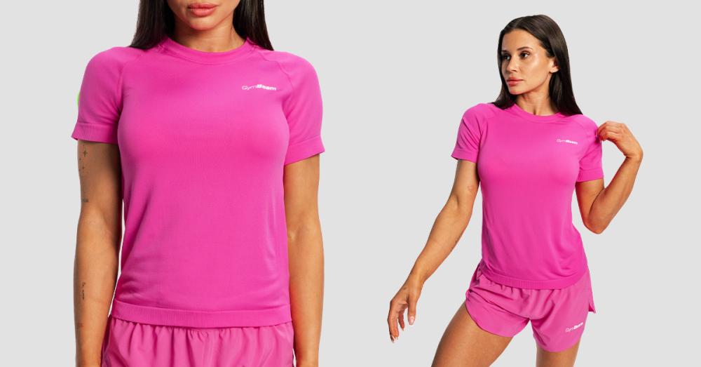 Tricou de alergare pentru femei Pulse X Purple - GymBeam