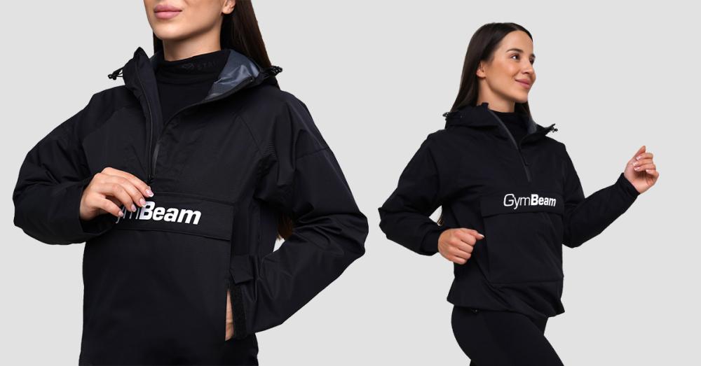 Geacă pentru femei Rain Smock Black - GymBeam