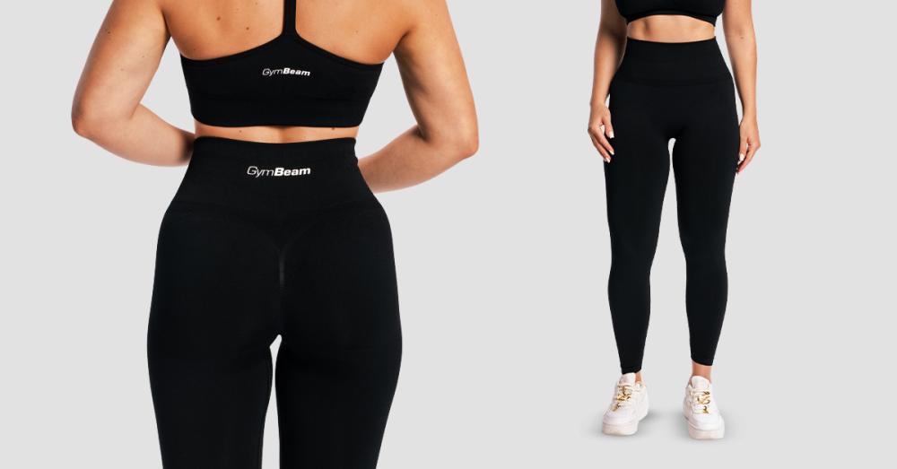Colanți pentru femei Sculpt Seamless Black - Gymbeam
