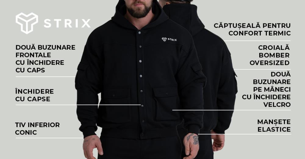 ZOA Relaxed Jacket Black - STRIX