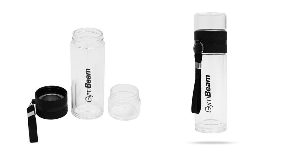 Sticlă de infuzat din sticlă 400 ml - GymBeam