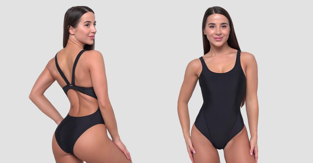 Costum de baie sport Black - GymBeam