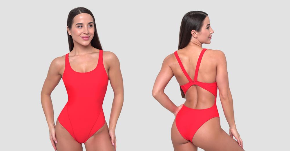 Costum de baie sport Red - GymBeam