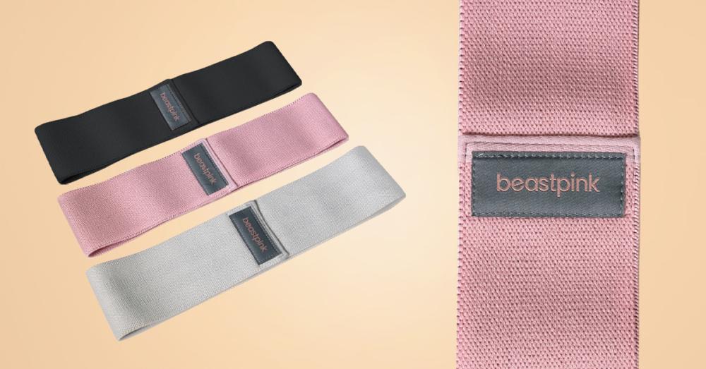 Set benzi elastice Booty Band - BeastPink