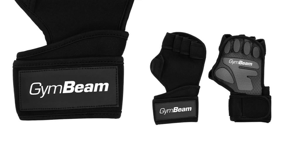 Mănuși Fitness Heavy Grip Black - GymBeam