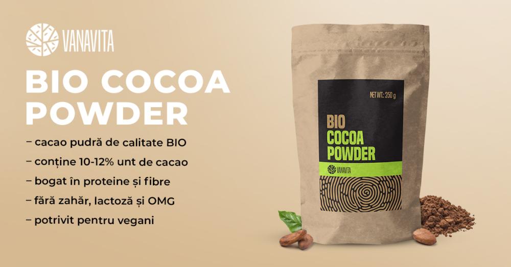 BIO Pudră de cacao - VanaVita