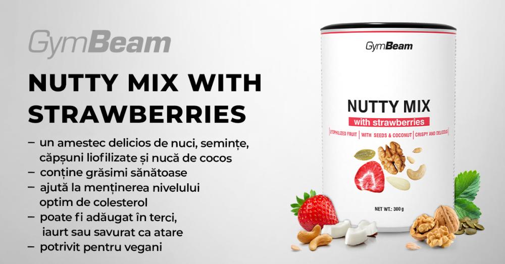 Nutty Mix cu căpșuni - GymBeam