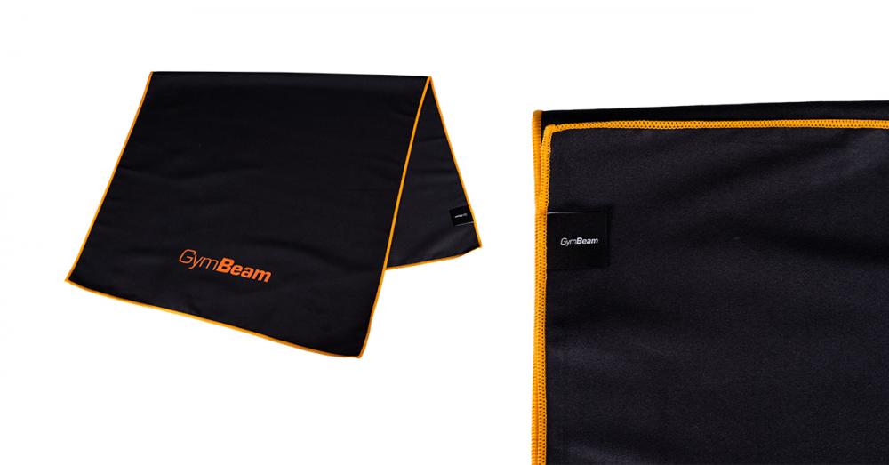 Prosop sport cu uscare rapidă Black/Orange - GymBeam