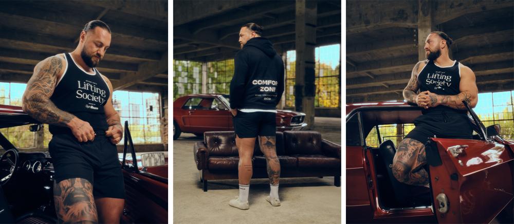 Pantaloni scurți Base Black - GymBeam